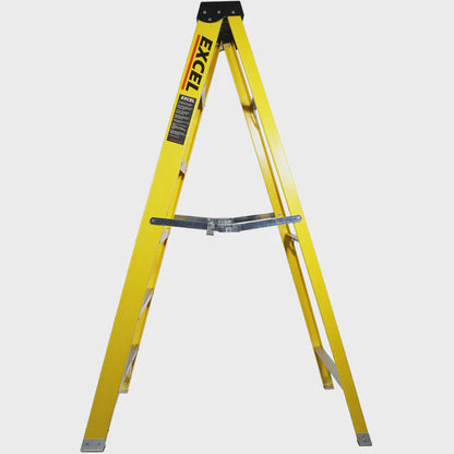 Excel Electricians Fibreglass Step Ladder 5 Tread 1.56m Heavy Duty