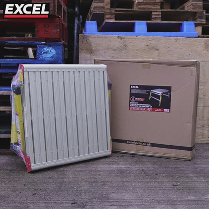 Excel Fibreglass Work Bench Platform Heavy Duty Folding Hop Up 600mm x 600mm
