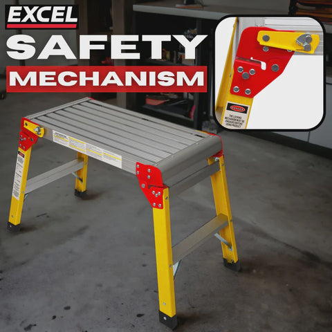 Excel Fibreglass Workbench Platform Heavy Duty Folding Hop Up 300mm x 600mm