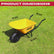 Excel Heavy Duty 100L Yellow Wheelbarrow HDPE Plastic Tray