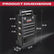 Excel Mobile Cabinet Tool Storage Box 4 Drawer Garage Tool Chest with Wheel
