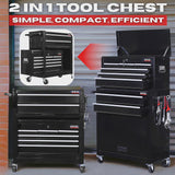 Excel Roller Tool Chest Cabinet 8 Drawer Storage Toolbox