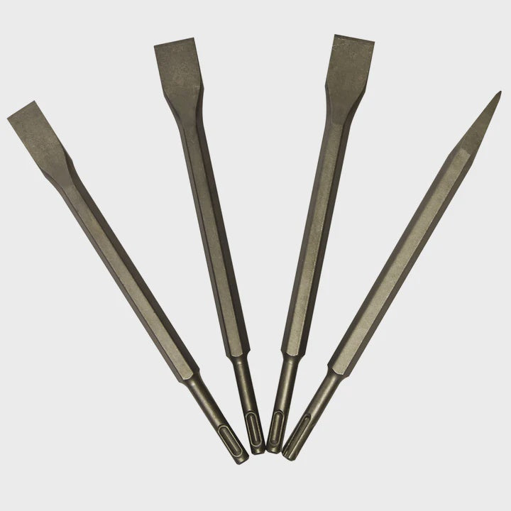 Excel SDS Plus Hammer Drill Chisel Set 4 Piece