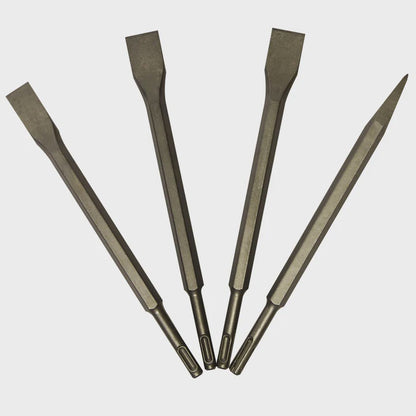 Excel SDS Plus Hammer Drill Chisel Set 4 Piece