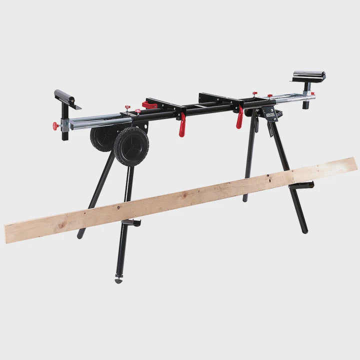 Excel Universal Mitre Saw Stand Folding & Adjustable Legs with Wheels