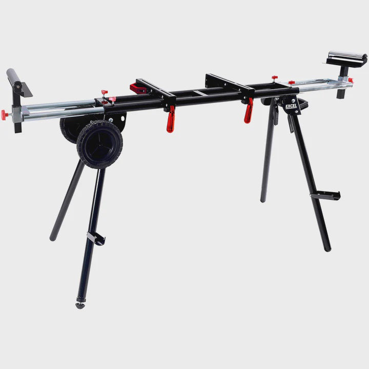 Excel Universal Mitre Saw Stand Folding & Adjustable Legs with Wheels