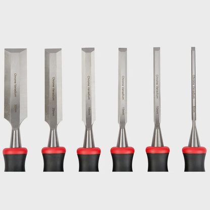 Excel Wood Chisel Bevel Edged Chrome Vanadium 6 Piece Set 6mm - 32mm