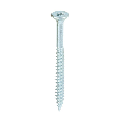 Timco 8 x 2" Twin Threaded Woodscrews Countersunk Head Zinc 200/Box 00082CWZ