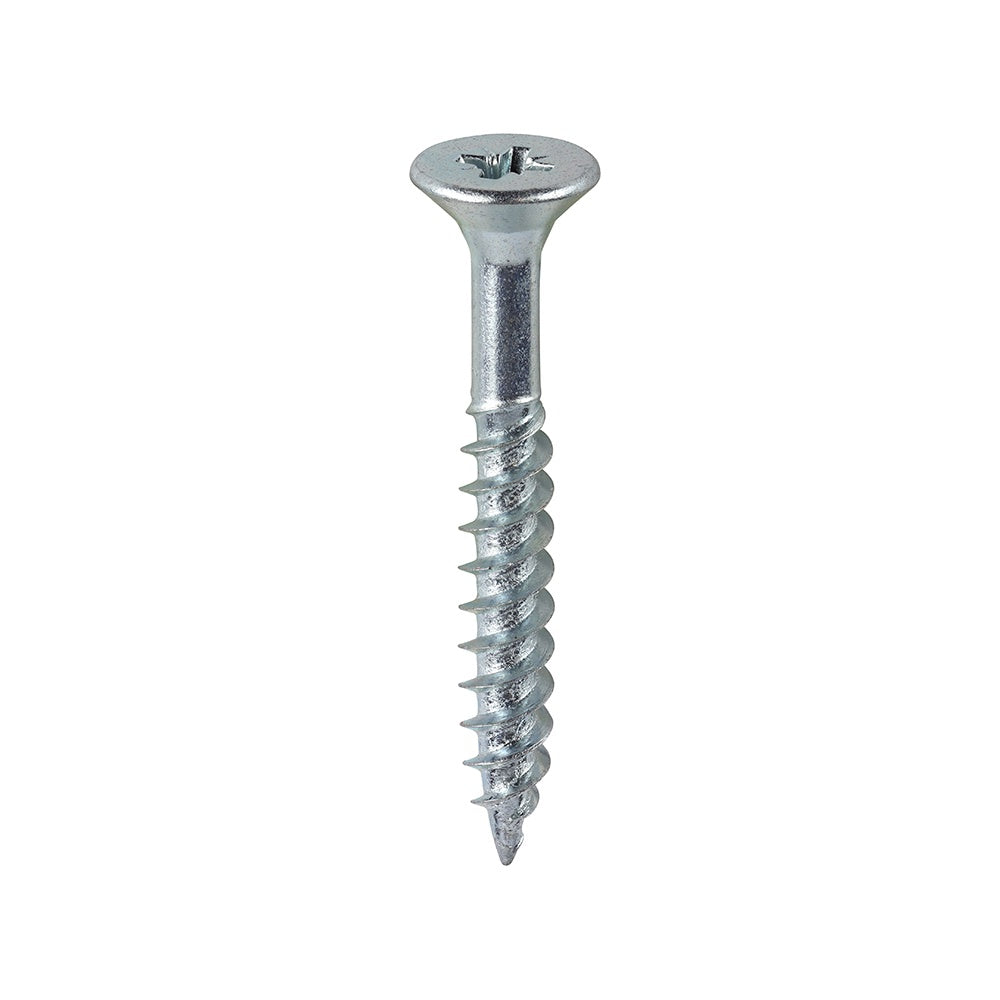 Timco 10 x 1 1/2" Twin Threaded Woodscrews Countersunk Head 200/Box 10112CWZ