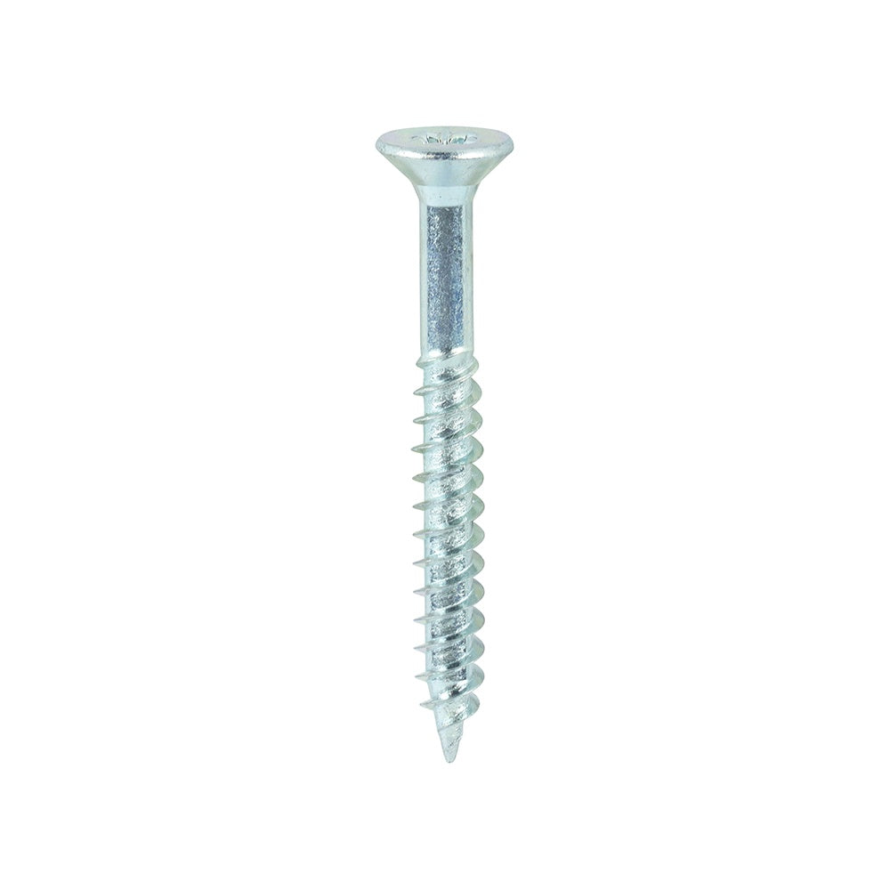 Timco 10 x 1 3/4" Twin Threaded Woodscrews Countsunk Head Zinc (200/Box) 10134CWZ