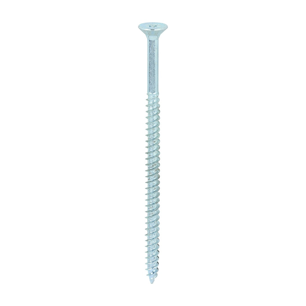 Timco 10 x 31/2" Twin Threaded Woodscrews Countsunk Head Zinc (100/Box) 10312CWZ