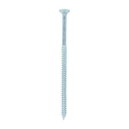 Timco 10 x 4" Twin Threaded Woodscrews Countsunk Head Zinc (100/Box) 00104CWZ