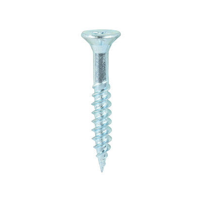 Timco 12 x 1 1/2" Twin Threaded Woodscrews Countsunk Head Zinc (200/Box) 12112CWZ