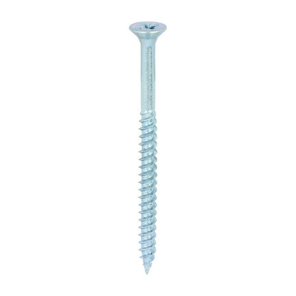 Timco 12 x 3" Twin Threaded Woodscrews Countsunk Head Zinc (200/Box) 00123CWZ