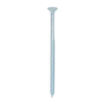 Timco 12 x 4" Twin Threaded Woodscrews Countsunk Head Zinc (100/Box) 00124CWZ