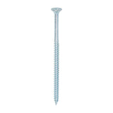 Timco 12 x 4" Twin Threaded Woodscrews Countsunk Head Zinc (100/Box) 00124CWZ