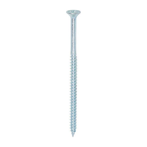 Timco 12 x 4" Twin Threaded Woodscrews Countsunk Head Zinc (100/Box) 00124CWZ