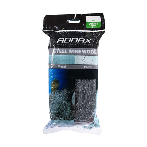 Timco Addax Chemical Resistant Steel Wire Wool Coarse 200g 231659