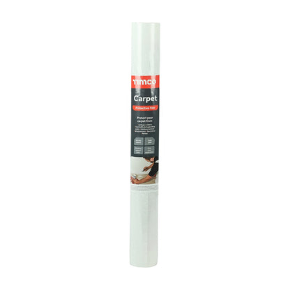 Timco 25M x 0.6M Shield Protector Film Roll For Carpet Easy Peel 25CP