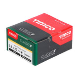 Timco 3.5 x 20mm Classic Multi-Purpose Screws Countsunk Head Yellow (200/Box) 35020CLAF