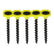 Timco 3.5 x 25mm Coarse Threaded Collated Drywall Black Screws (1000) 00025COLDYS