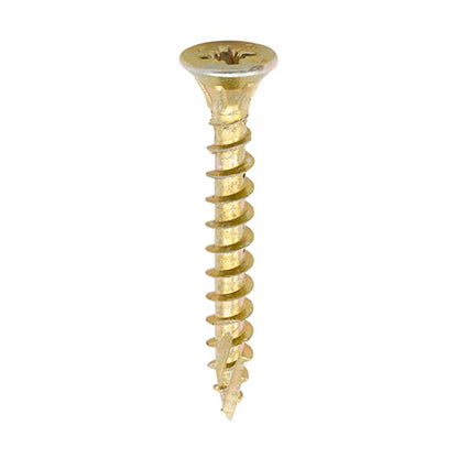 Timco 3.5 x 25mm C2 Strong-Fix - PZ - Double Countersunk - Twin-Cut - Yellow 35025C2TUB
