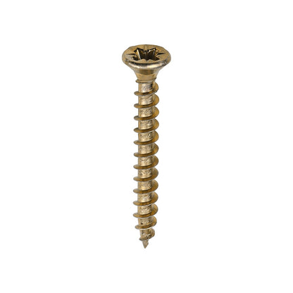 Timco 3.5 x 30 Solo Chipboard & Woodscrews - PZ - Double Countersunk - Yellow 35030SOLOC