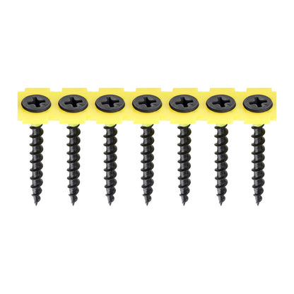 Timco 3.5 x 35mm Coarse Threaded Collated Drywall Black Screws (1000) 00035COLDYS
