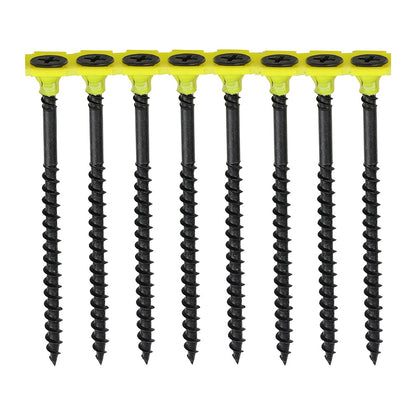 Timco 3.5 x 38mm Coarse Threaded Collated Drywall Black Screws (1000) 00038COLDYS