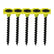 Timco 3.5 x 45mm Coarse Threaded Collated Drywall Black Screws (1000) 00045COLDYS