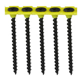 Timco 3.5 x 55mm Coarse Threaded Collated Drywall Black Screws (1000) 00055COLDYS