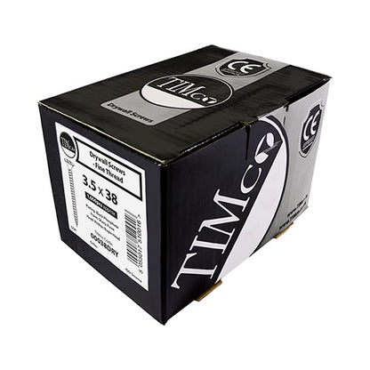 Timco 3.5 x 60mm Fine Thread Drywall Screws Bugle Head Black Phosphate (500/Box) 00060DRY