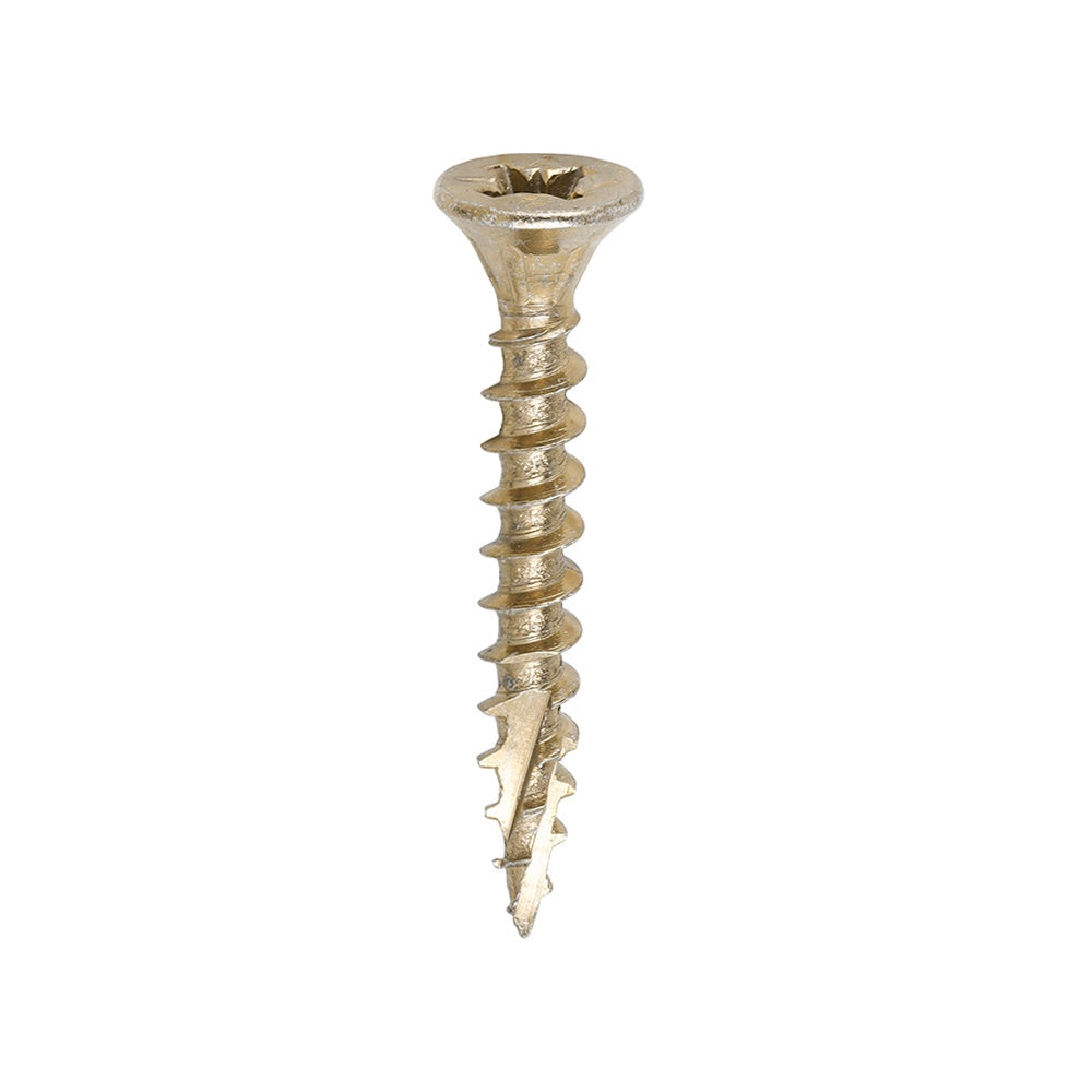 Timco 4.0 x 30mm C2 Strong-Fix - PZ - Double Countersunk - Twin-Cut - Yellow 40030C2TUB