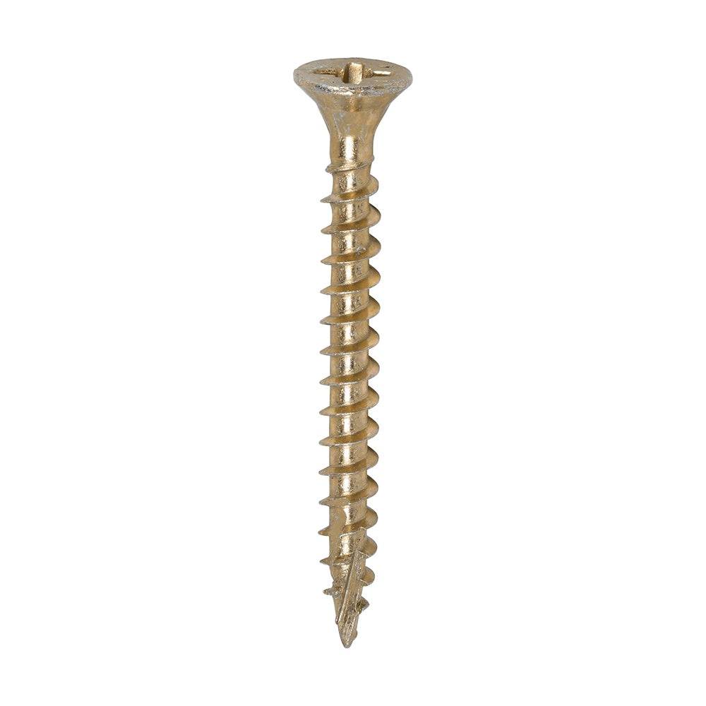 Timco 4.0 x 40mm C2 Strong-Fix - PZ - Double Countersunk - Twin-Cut - Yellow 40040C2TUB