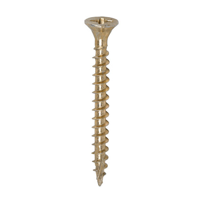 Timco 4.0 x 40mm C2 Strong-Fix - PZ - Double Countersunk - Twin-Cut - Yellow 40040C2TUB
