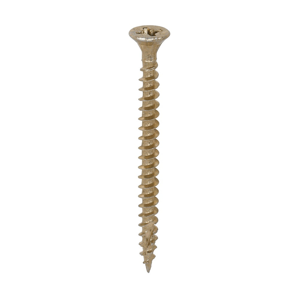Timco 4.0 x 50mm C2 Strong-Fix - PZ - Double Countersunk - Twin-Cut - Yellow 40050C2TUB