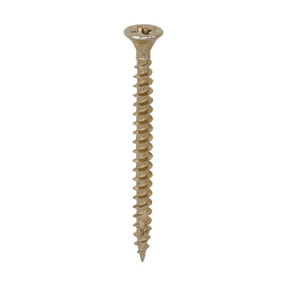Timco 4.0 x 50mm C2 Strong-Fix - PZ - Double Countersunk - Twin-Cut - Yellow 40050C2TUB