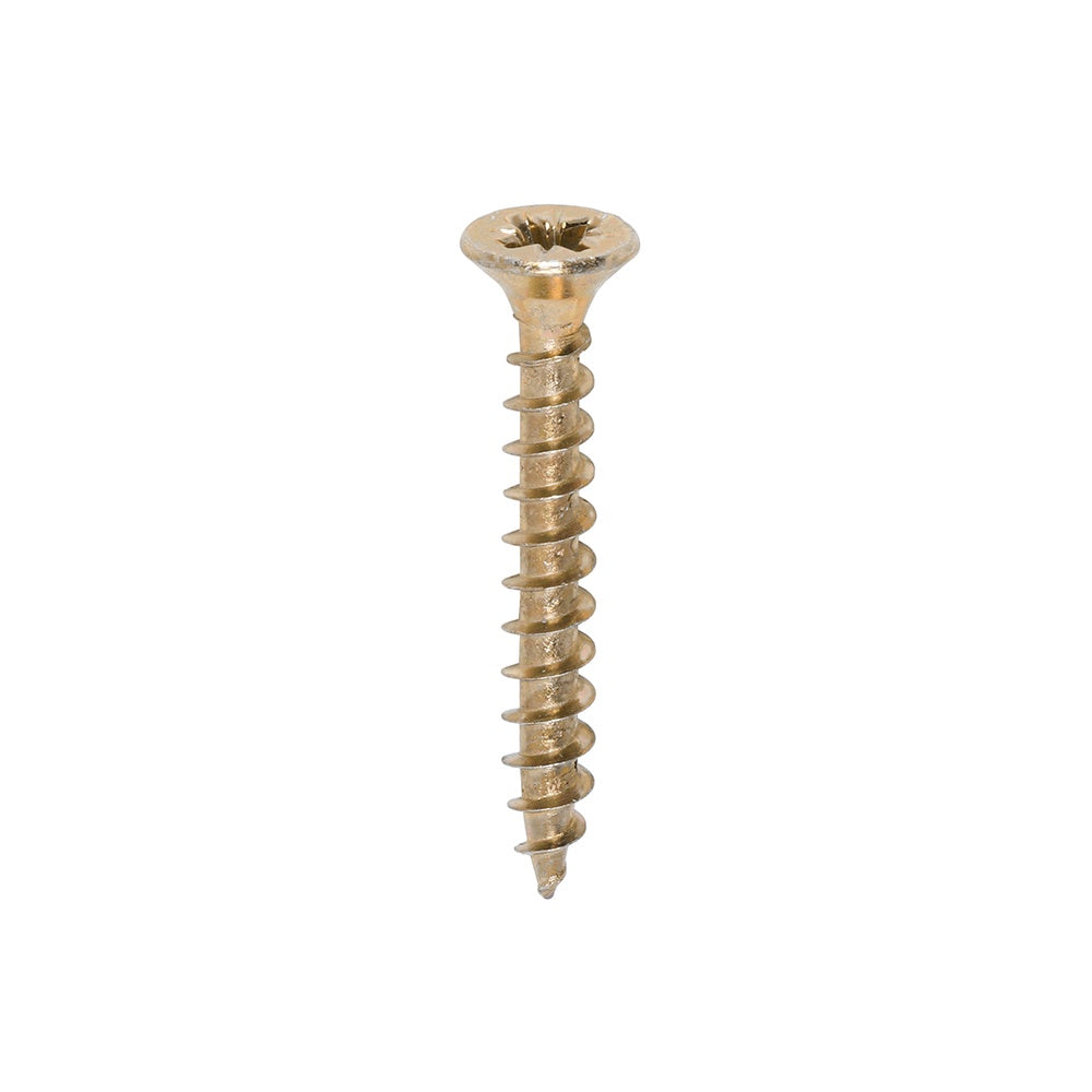 Timco 4.5 x 35mm Solo Chipboard & Woodscrews - PZ - Double Countersunk - Yellow 45035SOLOC