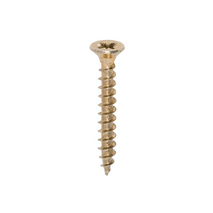 Timco 4.5 x 35mm Solo Chipboard & Woodscrews - PZ - Double Countersunk - Yellow 45035SOLOC