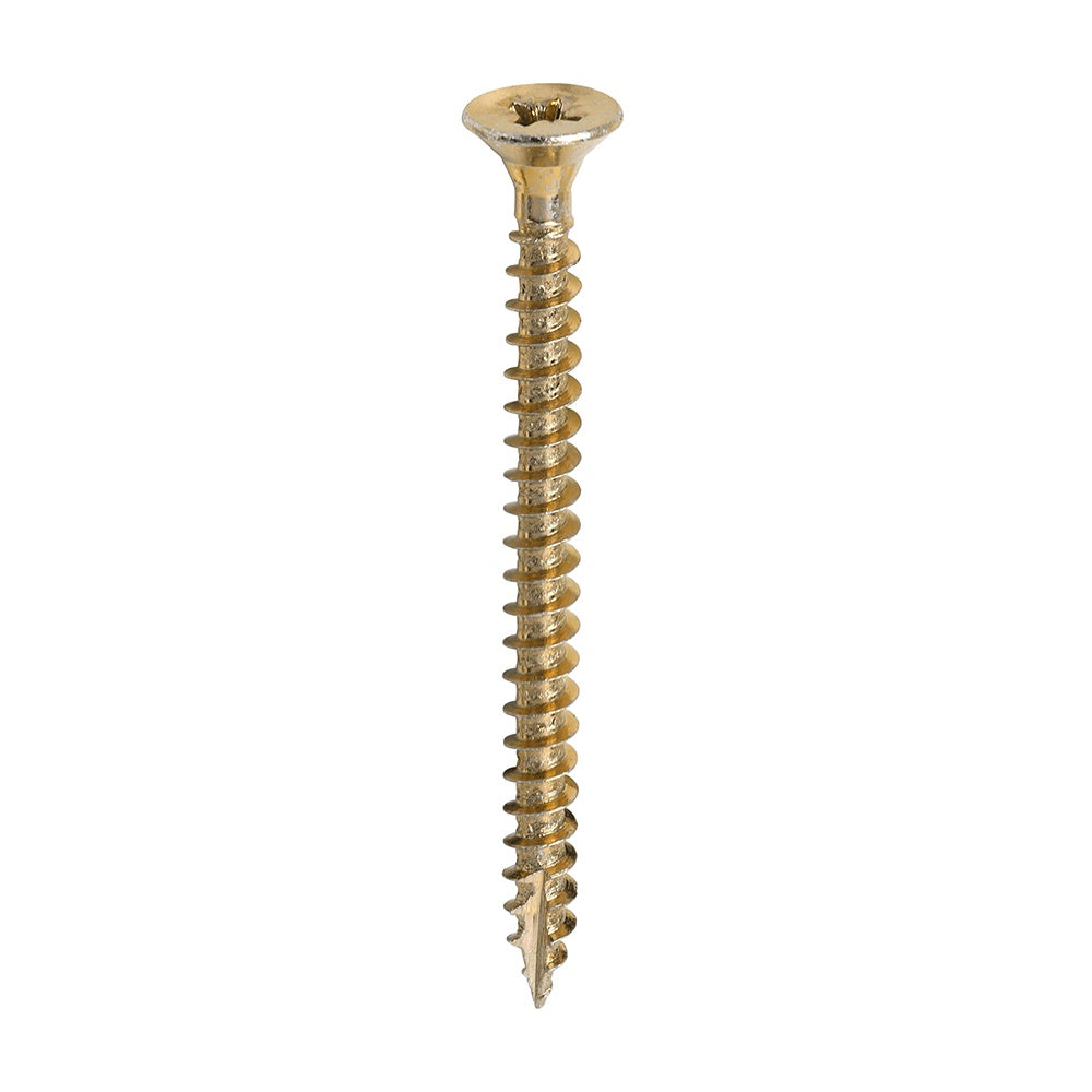 Timco 4.5 x 55mm Classic Multi-Purpose Screws Countsunk Head Yellow (200/Box) 45055CLAF