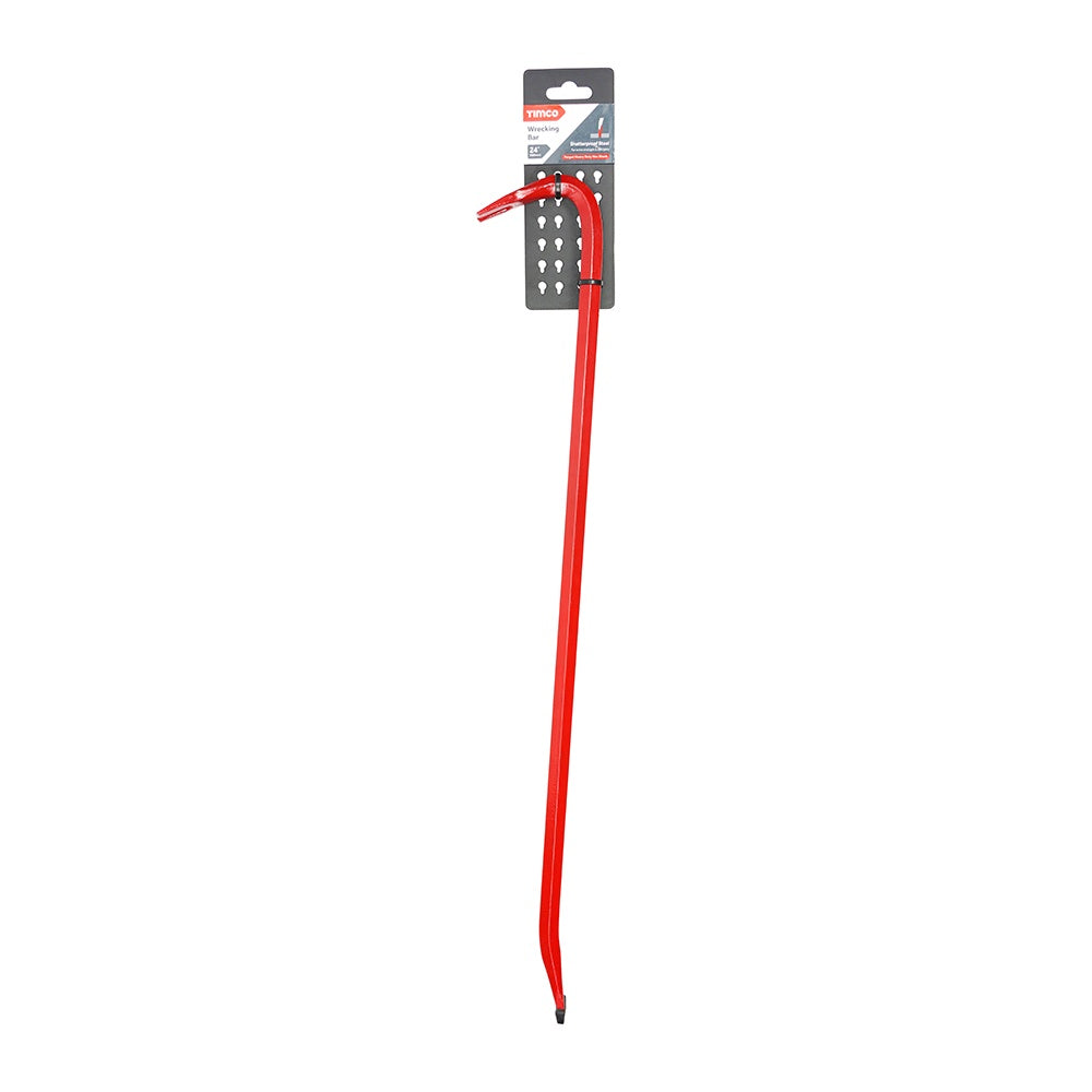 Timco Wrecking Bar 24" inch Nail Remover & Chisel EN8D Steel 468232