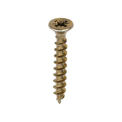 Timco 5.0 x 35mm Solo Chipboard & Woodscrews - PZ - Double Countersunk - Yellow 50035SOLOC