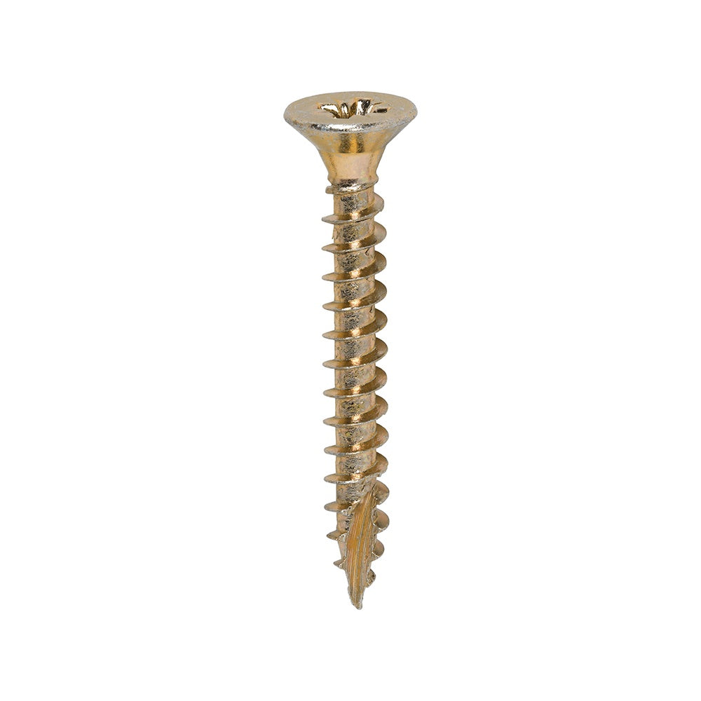 Timco 5.0 x 40mm Classic Multi-Purpose Screws Countsunk Head Yellow (200/Box) 50040CLAF