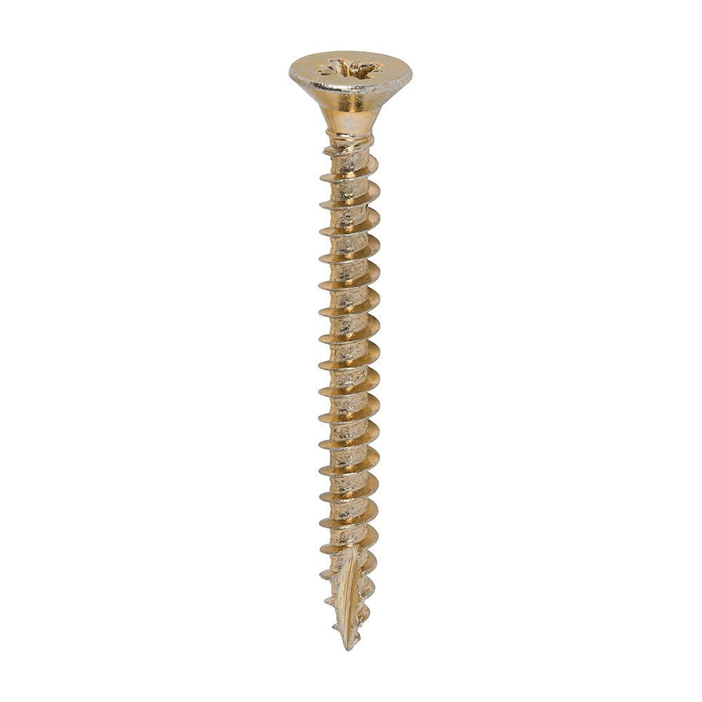 Timco 5.0 x 50mm Classic Multi-Purpose Screws Countsunk Head Yellow (200/Box) 50050CLAF