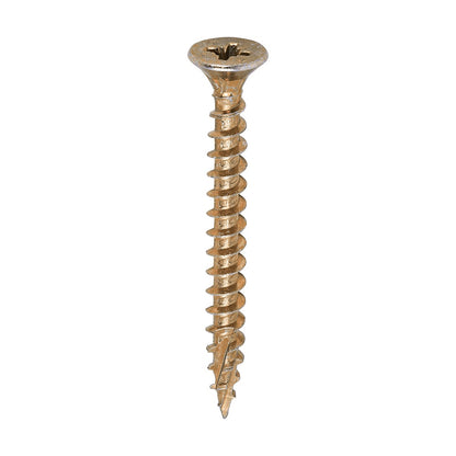 Timco 5.0 x 50mm C2 Strong-Fix - PZ - Double Countersunk - Twin-Cut - Yellow 50050C2TUB