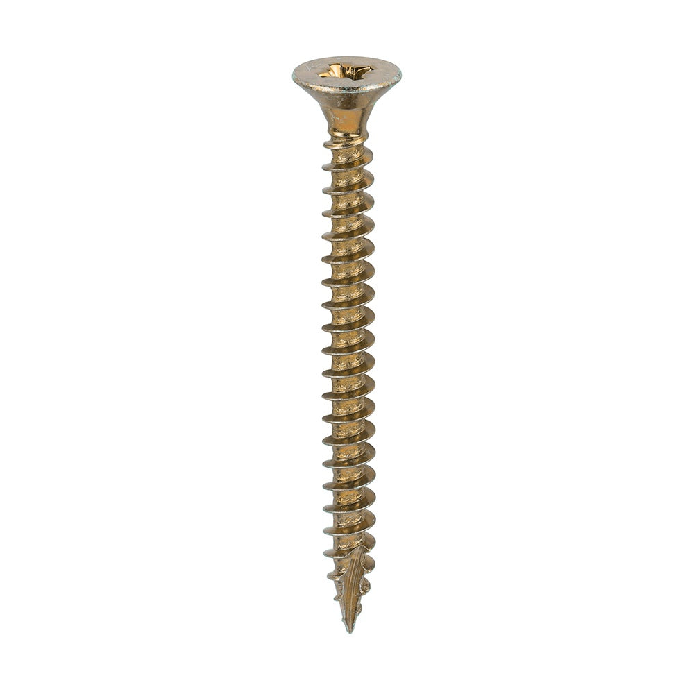 Timco 5.0 x 60mm Classic Multi-Purpose Screws Countsunk Head Yellow (200/Box) 50060CLAF