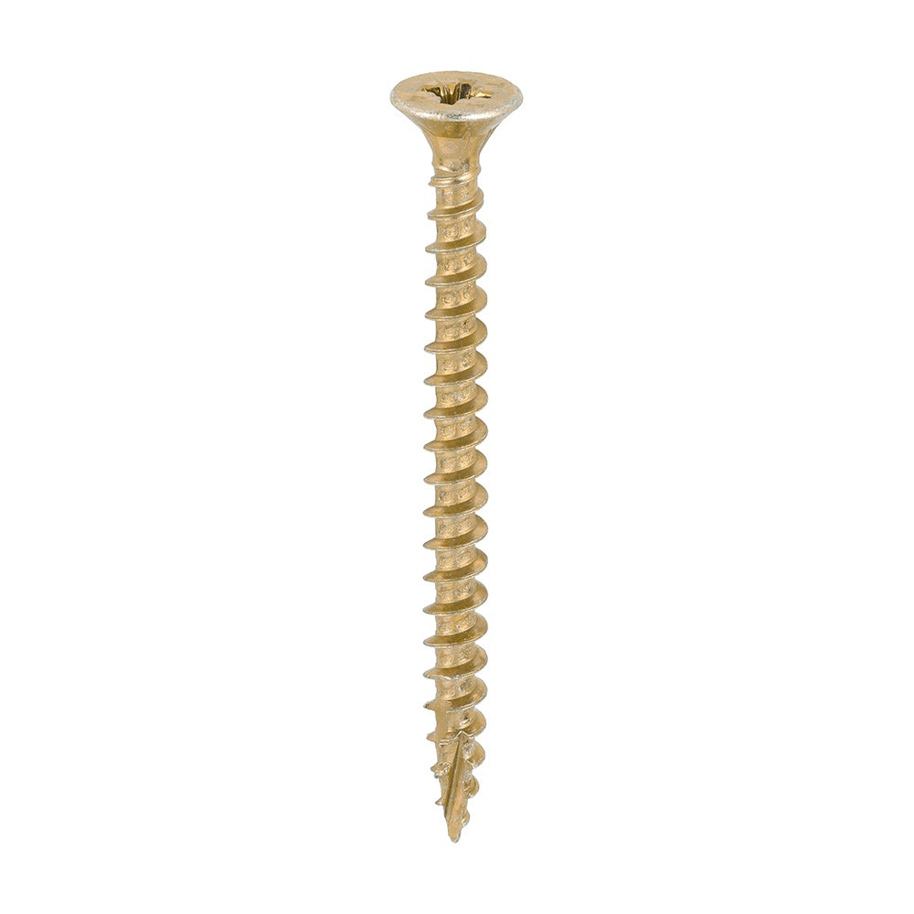 Timco 5.0 x 60mm C2 Strong-Fix - PZ - Double Countersunk - Twin-Cut - Yellow 50060C2TUB