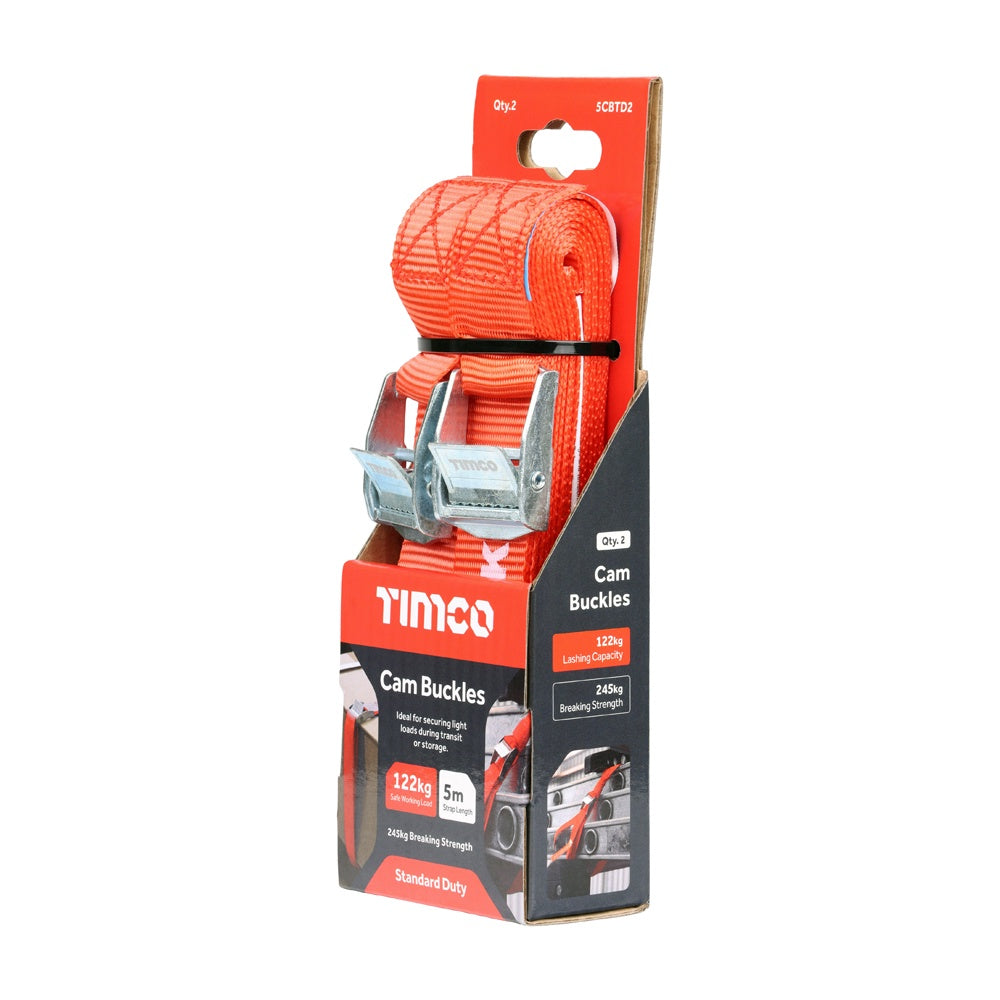 Timco 5m x 36mm Veto Standard Cam Buckle 5CBTD2
