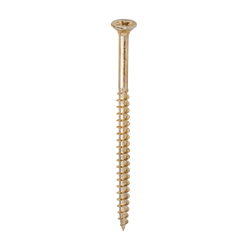 Timco 6.0 x 100mm Solo Chipboard & Woodscrews - PZ - Double Countersunk - Yellow 60100SOLOC