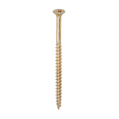 Timco 6.0 x 100mm Solo Chipboard & Woodscrews - PZ - Double Countersunk - Yellow 60100SOLOC